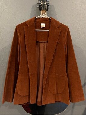Wrangler Vintage Corduroy Blazer Jacket - Rust